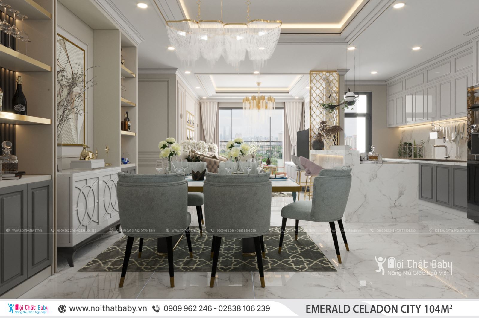 Tổng hợp các mẫu thiết kế nội thất Chung cư Emerald Celadon City